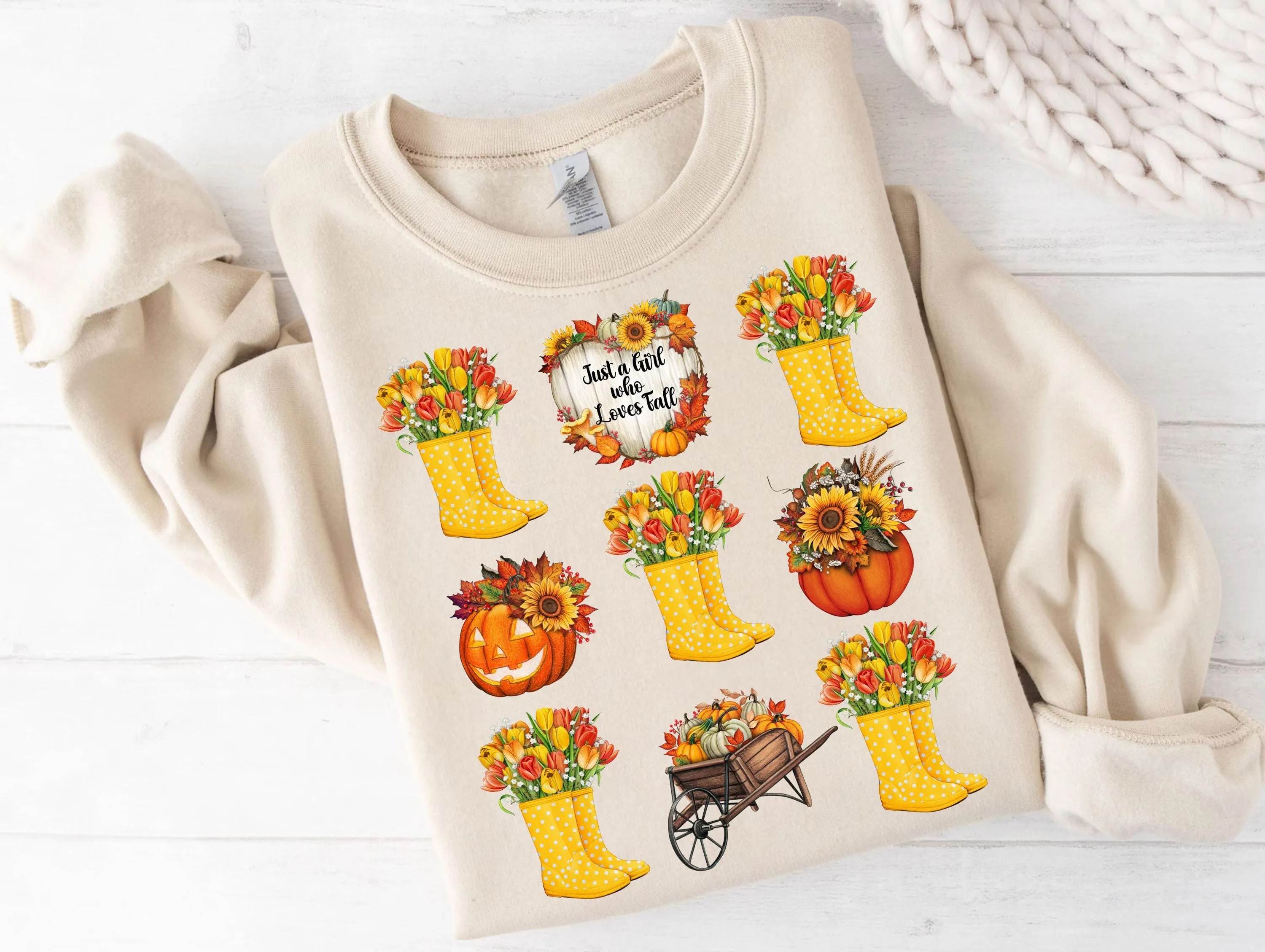 Just a Girl Who Loves Fall Png, Pumpkin Spice Png, Hello Fall Png, Autumn T-shirt Sublimation Design, Fall Vibes Print, Digital Download